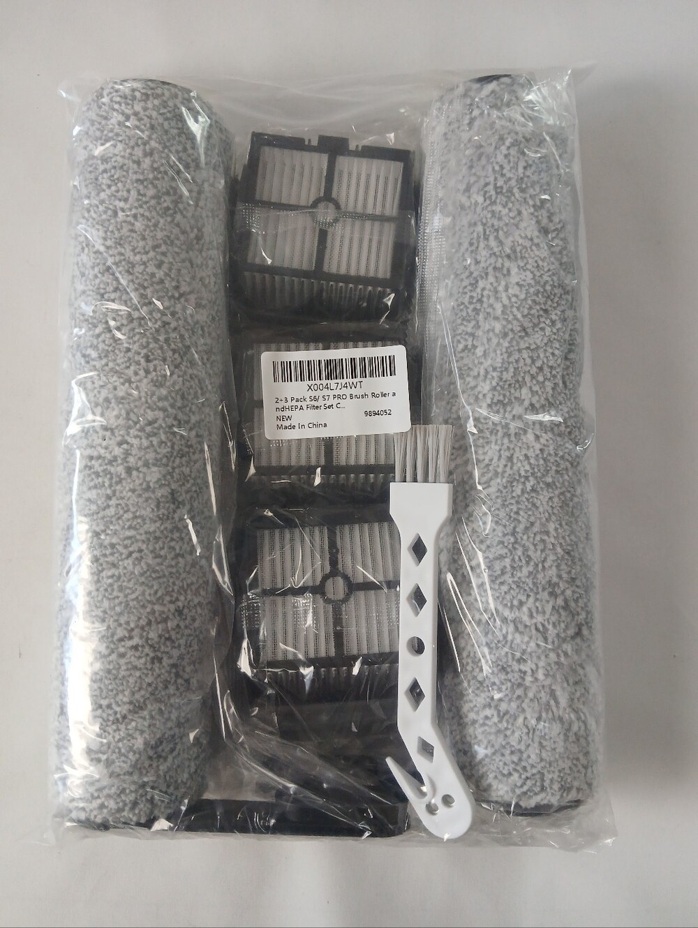 New 2+3 Pack Tinero S7 PRO Brush Roller and HEPA Filter Replacement Set